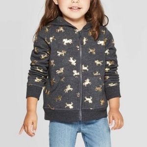 2/$15 🦄Cat and Jack Fleece Unicorn Hoodie 🦄